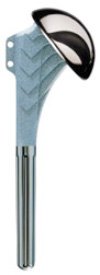 Humeral stem and head of a shoulder replacement